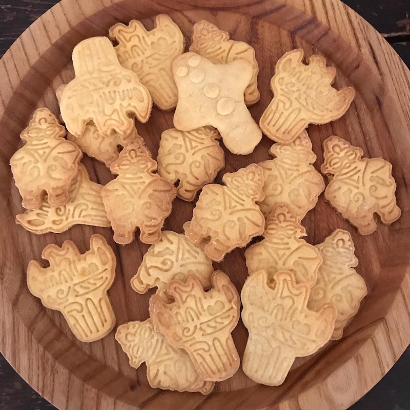 出来上がり。お菓子作り初心者の私でも、人にあげたくなるレベルに作れました。