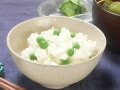 えんどう豆ご飯のレシピ！一緒に炊かない”後のせ”で綺麗な彩も