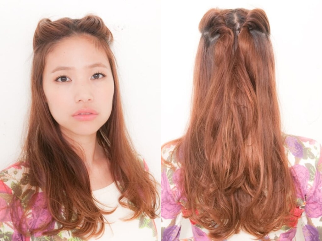 耳ヘアの作り方……ヘアピンで留めるだけ!