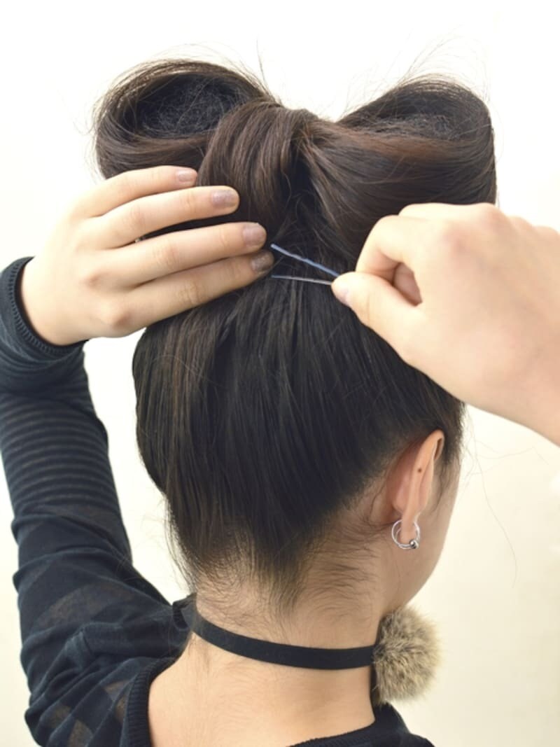 スプレーでしっかり固定しキレイなリボンに仕上げましょう！