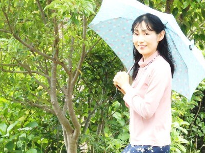 傘の使用風景