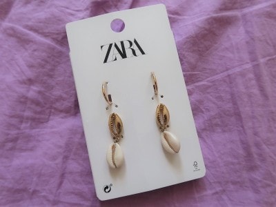 ZARA 貝がら&フープピアスセット 1990円(税込)