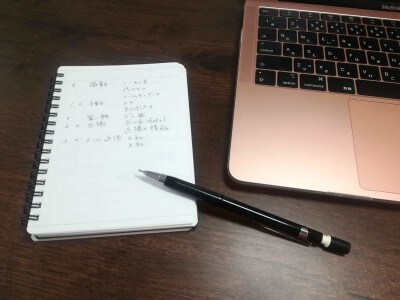A6サイズなので、ノートパソコンの横に置いても邪魔になりません