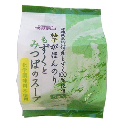 成城石井の「恩納村産もずく使用 ゆずがほんのりもずくとみつばのスープ」