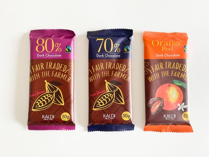 カルディ フェアトレードチョコレート がおすすめ 100円台のハイカカオチョコ イチオシ