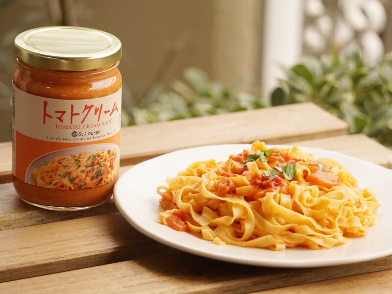 サンクゼールのパスタソースはトマトクリーム味がおすすめ アレンジレシピ3選紹介 イチオシ