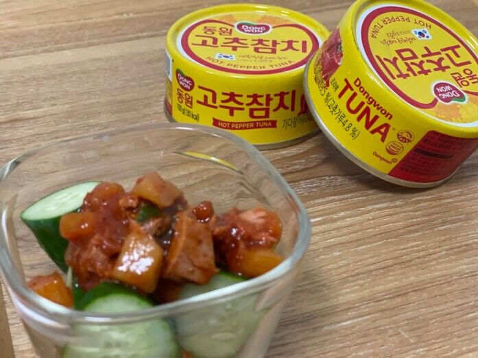 DONGWON 唐辛子ツナ　ツナ缶　旨辛　11缶　韓国　コストコ
